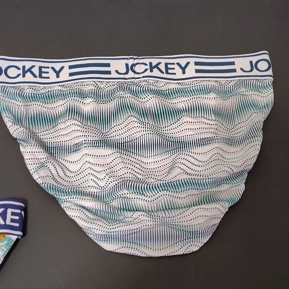 2 Pieces Jockey Microfiber Active Men’s Sport Brief Size Large  multicoloured - Picture 4 of 12